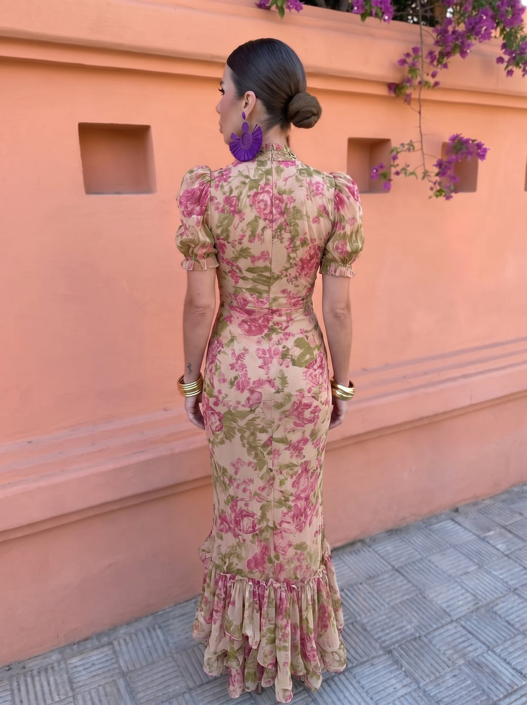 DELACROIX | Robe Fleurie Roses Élise