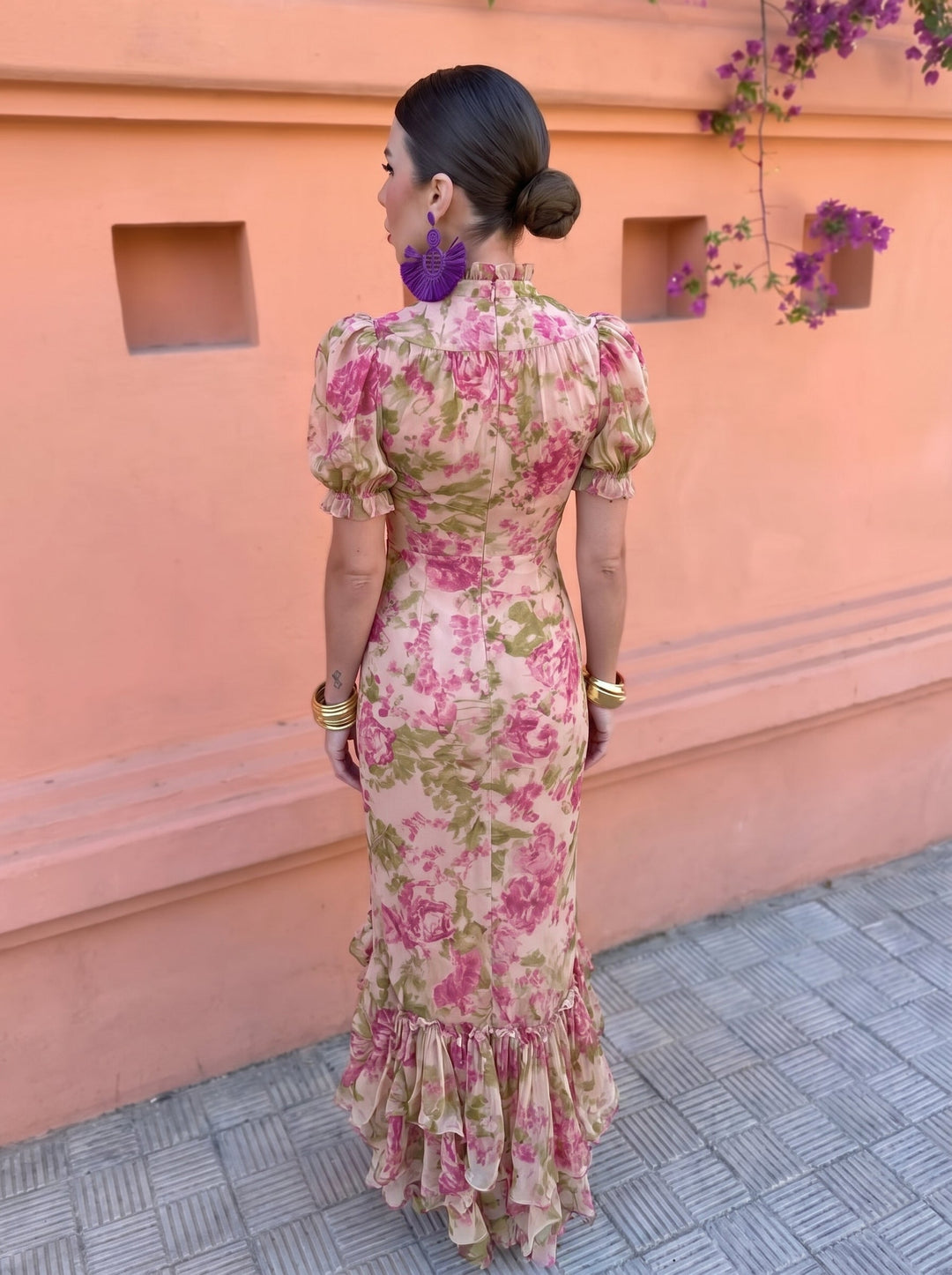 DELACROIX | Robe Fleurie Roses Élise