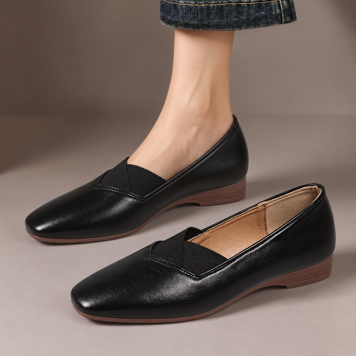 DELACROIX | Ballerines à Empiècement Élastique pour Femme Amélie
