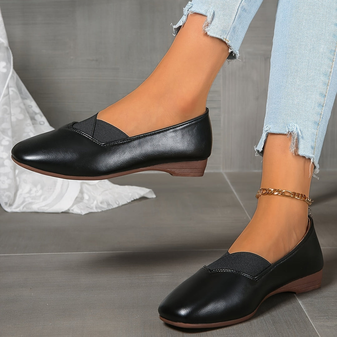 DELACROIX | Ballerines à Empiècement Élastique pour Femme Amélie