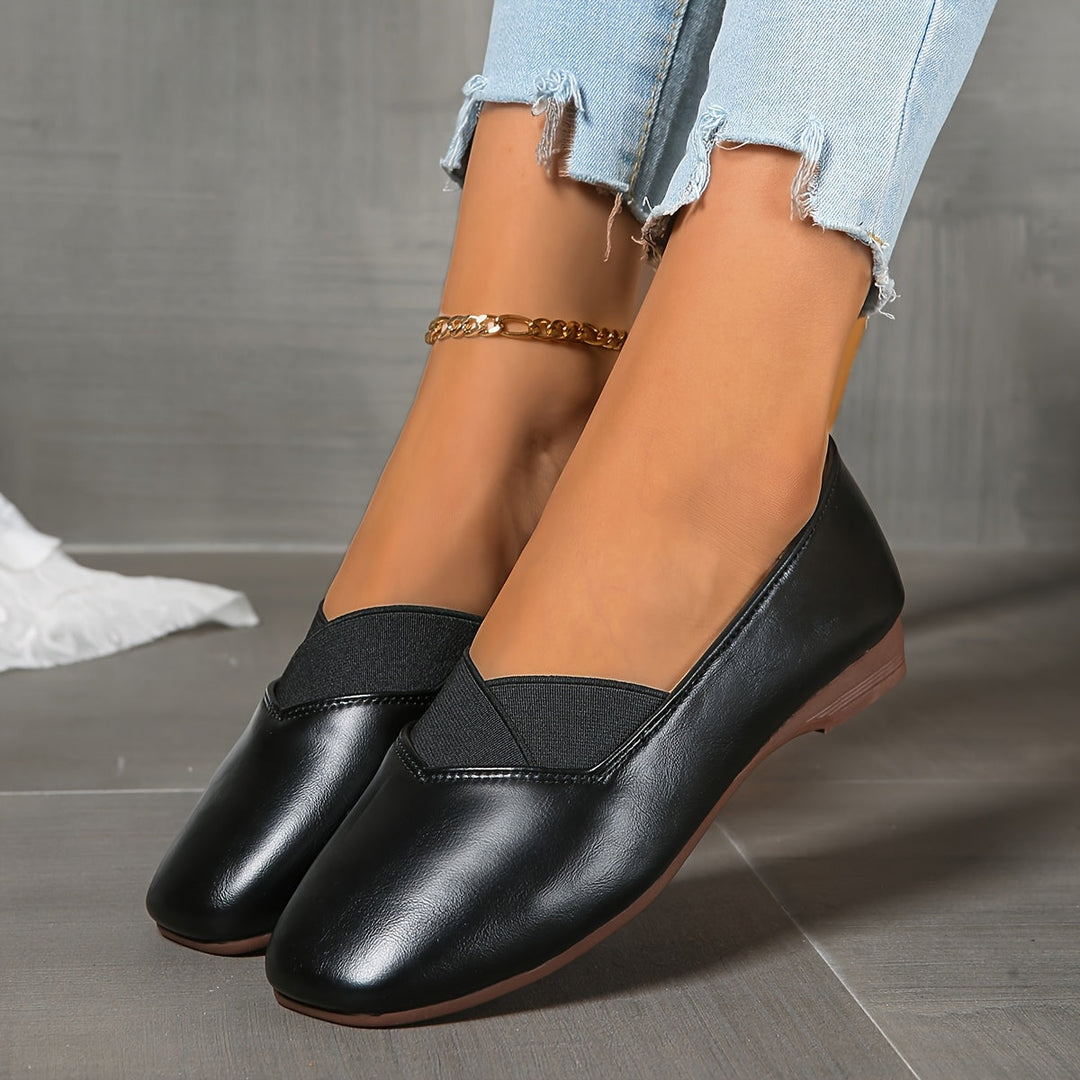 DELACROIX | Ballerines à Empiècement Élastique pour Femme Amélie