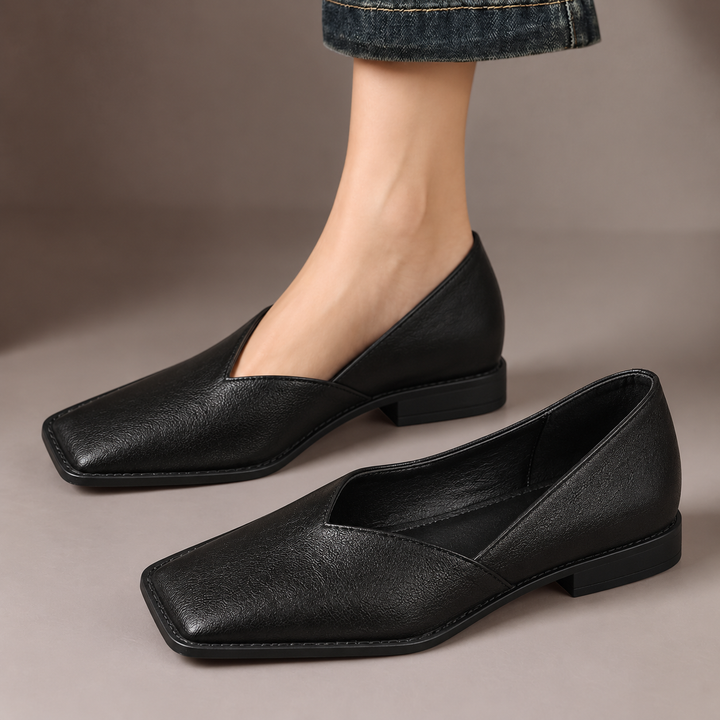 DELACROIX | Ballerines Bout Carré Échancrées pour Femme Chloé