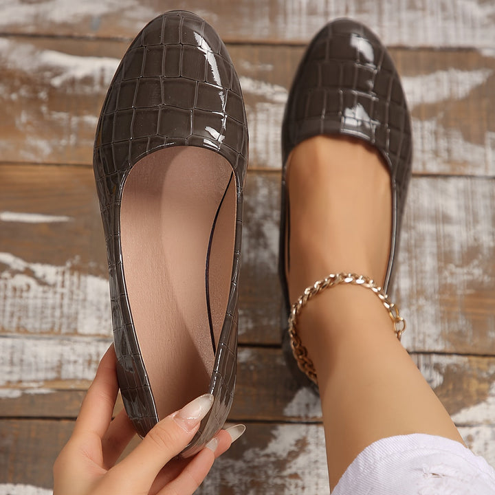DELACROIX | Ballerines Compensées Vernies pour Femme Aveline