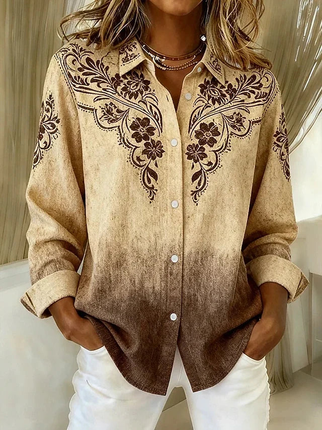DELACROIX | Blouse Western Fleurie pour Femme Mathilde