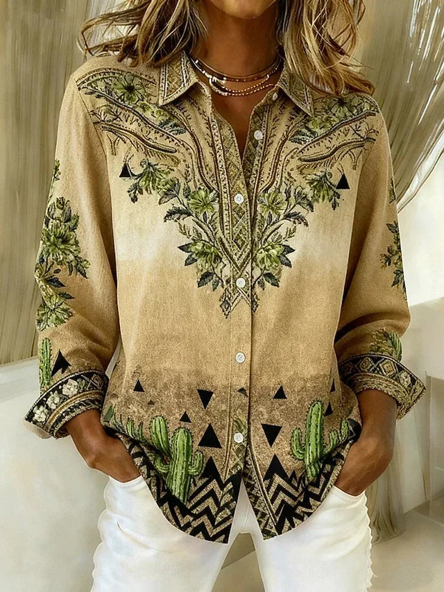 DELACROIX | Blouse Western Fleurie pour Femme Mathilde