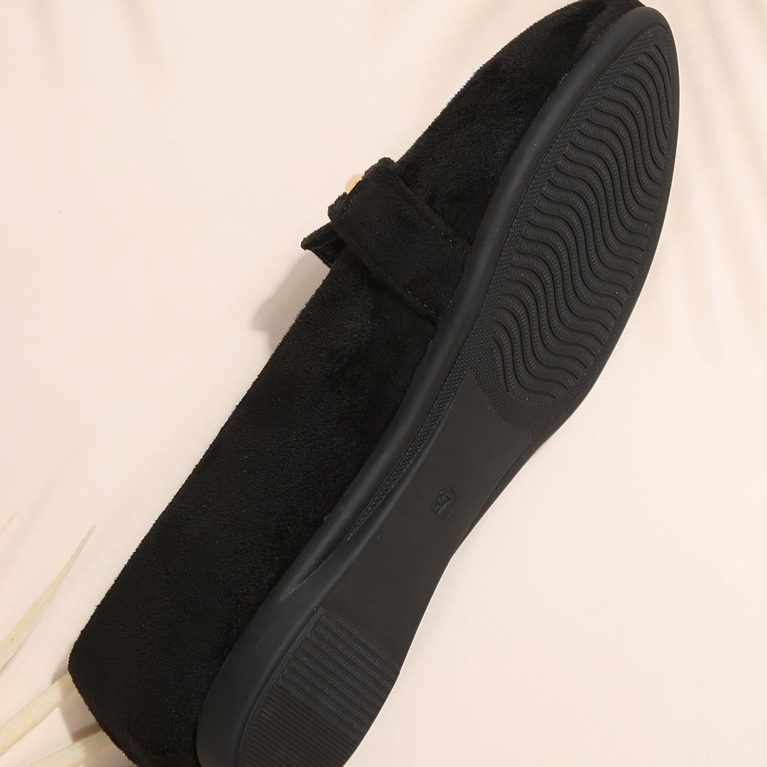 DELACROIX | Mocassins à Barrette Dorée pour Femme Sandrine