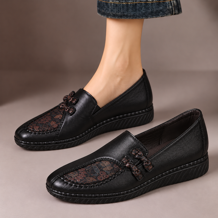 DELACROIX | Mocassins à Motif Floral pour Femme Mathilde