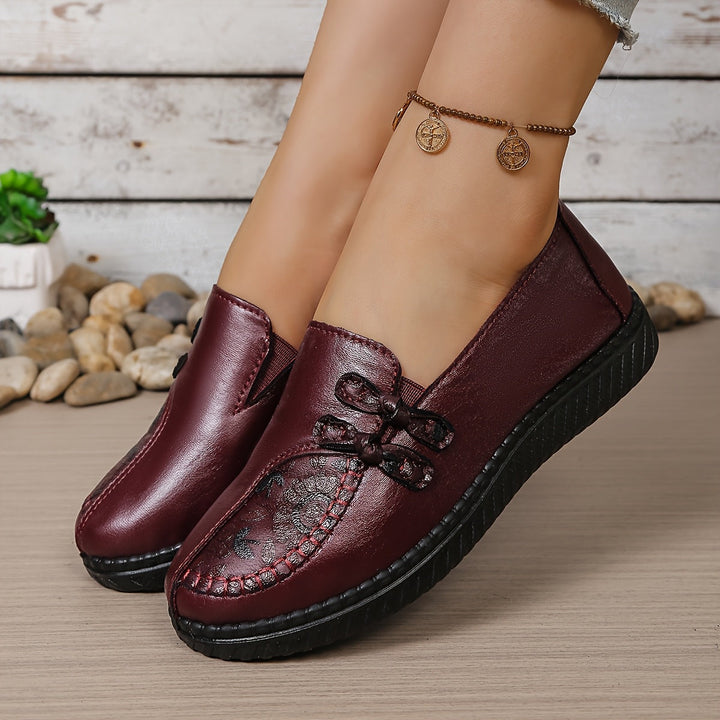 DELACROIX | Mocassins à Motif Floral pour Femme Mathilde