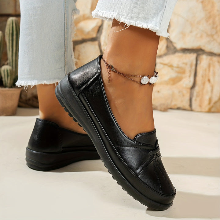 DELACROIX | Mocassins à Nœud Plissé pour Femme Claire
