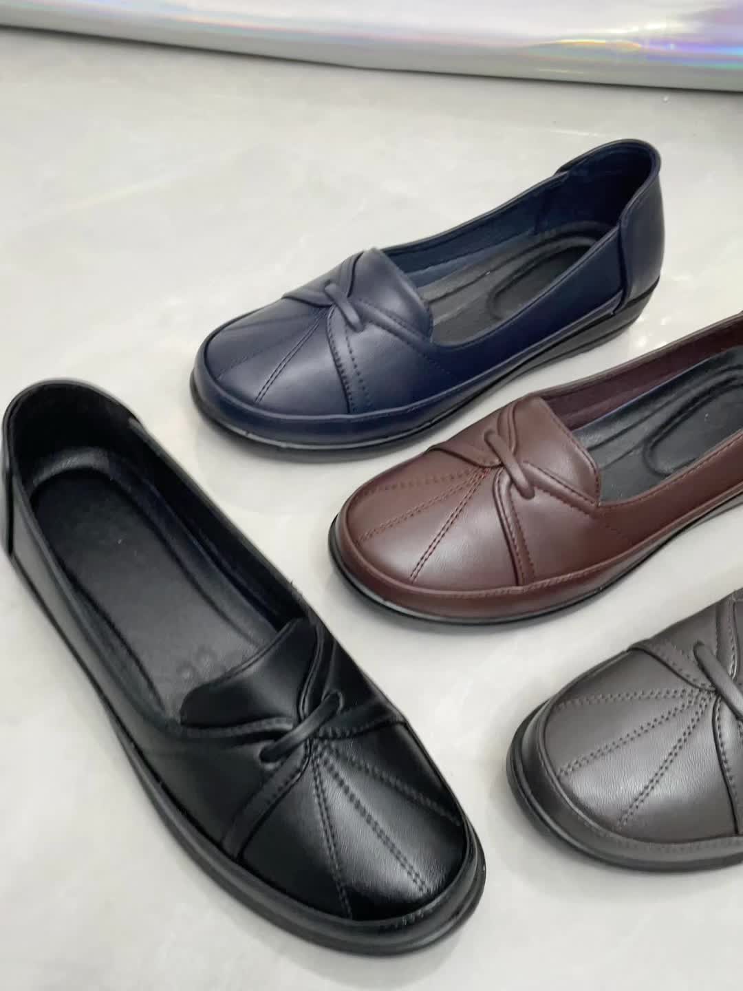 DELACROIX | Mocassins à Nœud Plissé pour Femme Claire