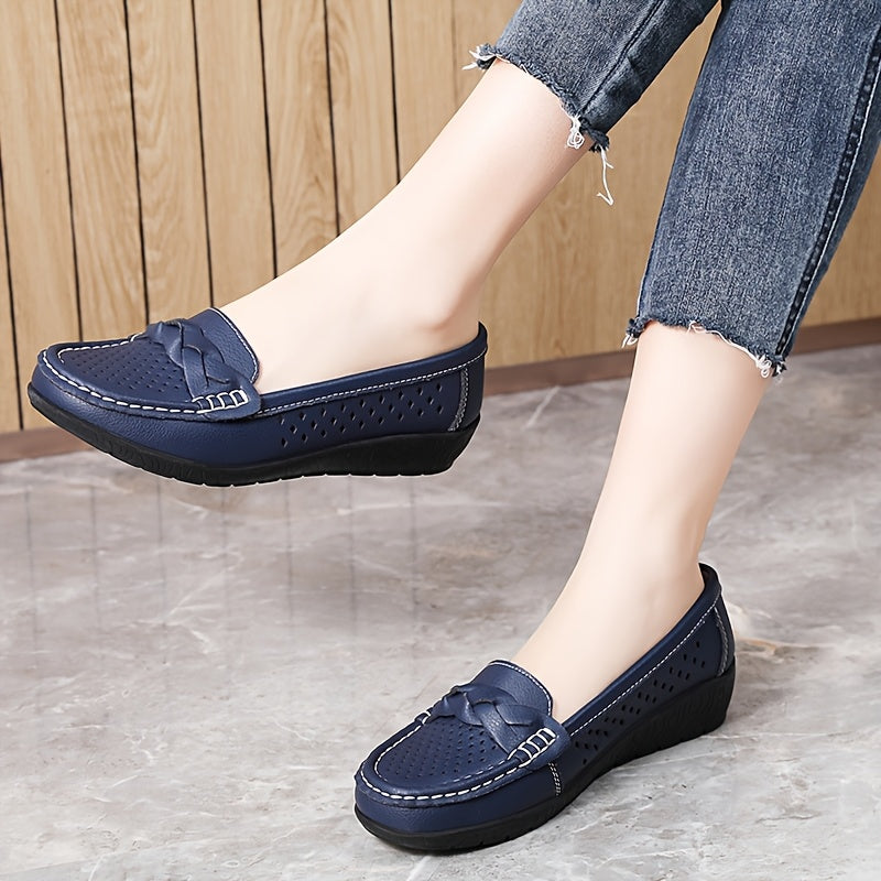 DELACROIX | Mocassins Perforés à Nœud pour Femme Nicole