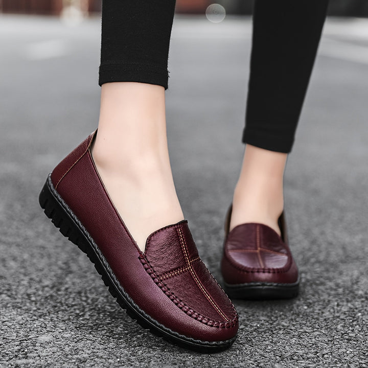 DELACROIX | Mocassins Surpiqués à Enfiler pour Femme Michèle