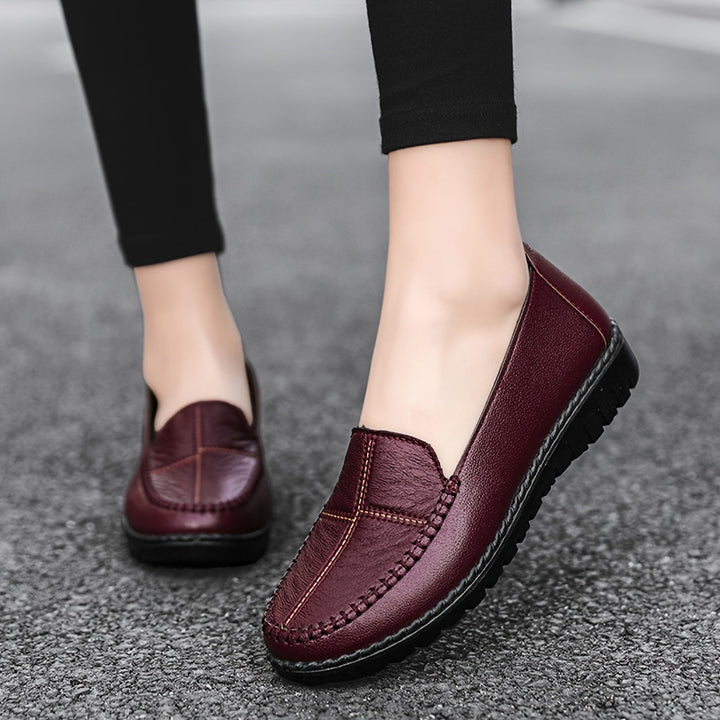 DELACROIX | Mocassins Surpiqués à Enfiler pour Femme Michèle