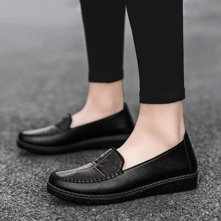 DELACROIX | Mocassins Surpiqués à Enfiler pour Femme Michèle