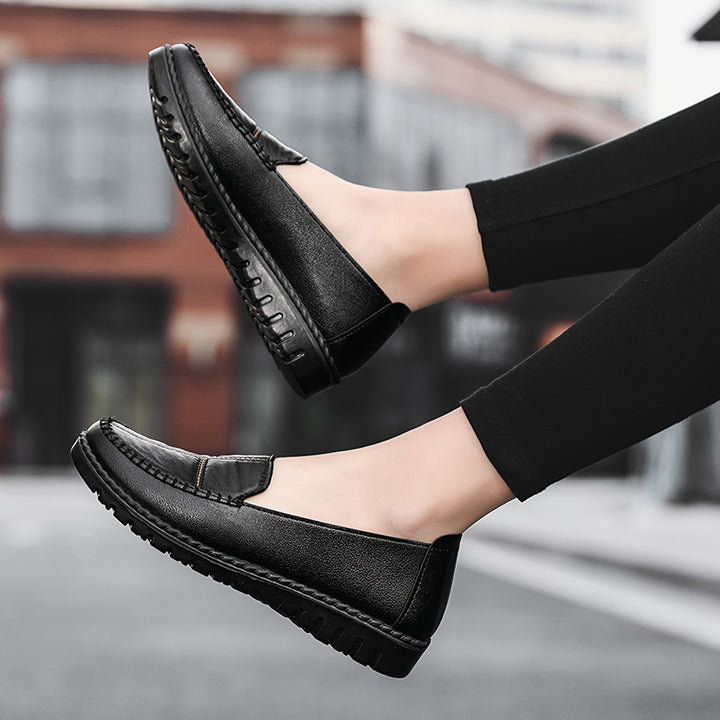 DELACROIX | Mocassins Surpiqués à Enfiler pour Femme Michèle