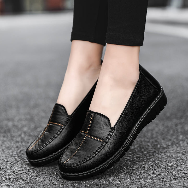 DELACROIX | Mocassins Surpiqués à Enfiler pour Femme Michèle