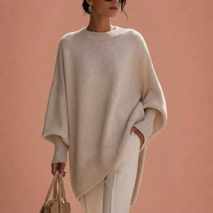 DELACROIX | Poncho Asymétrique Col Rond pour Femme Florence