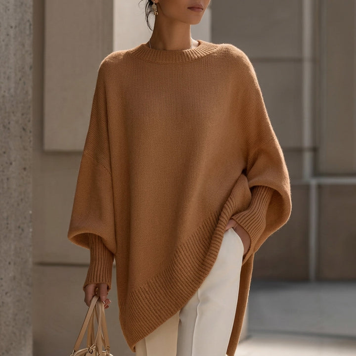 DELACROIX | Poncho Asymétrique Col Rond pour Femme Florence