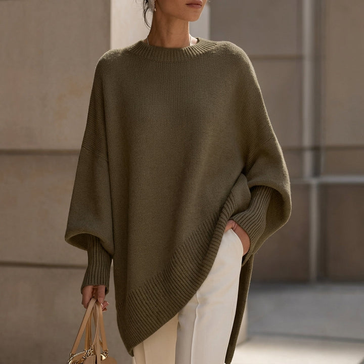 DELACROIX | Poncho Asymétrique Col Rond pour Femme Florence