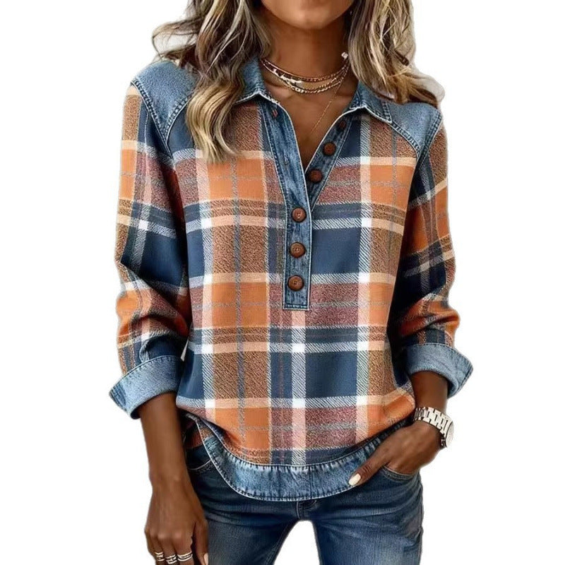 DELACROIX | Pull Boutonné à Carreaux pour Femme Sophie