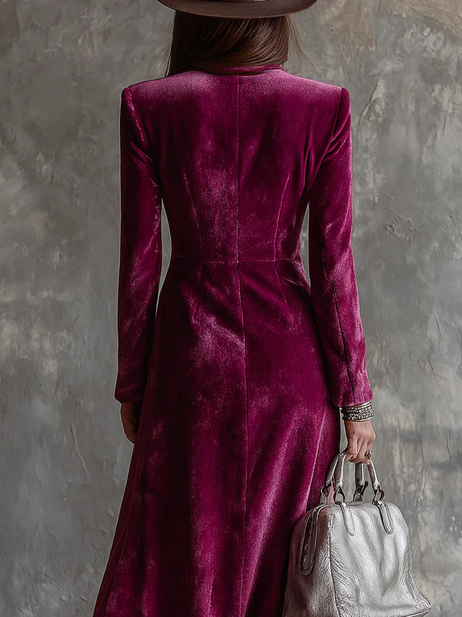 DELACROIX | Robe Blazer Boutonnée Fuchsia pour Femme Juliette