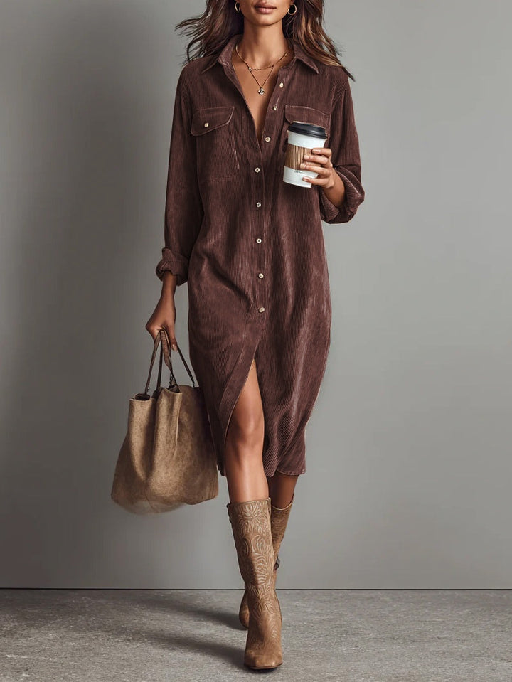 DELACROIX | Robe Chemise Mi-Longue pour Femme Juliette