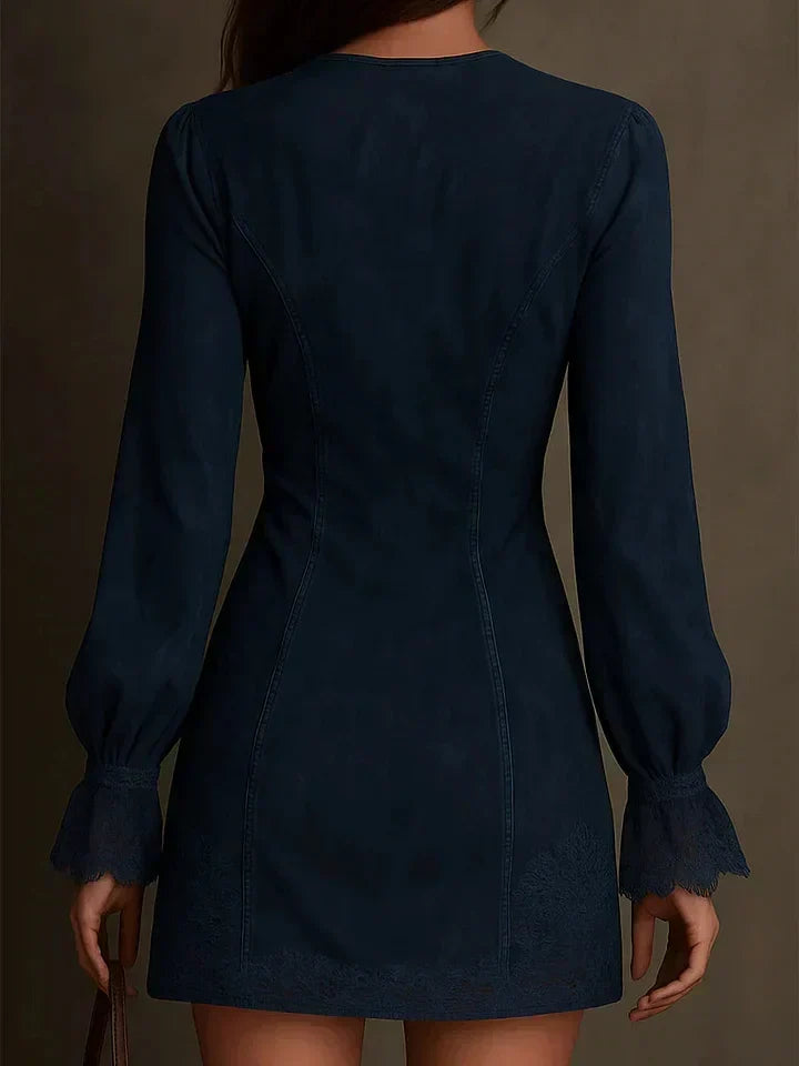 DELACROIX | Robe Courte Col Zippé pour Femme Brigitte