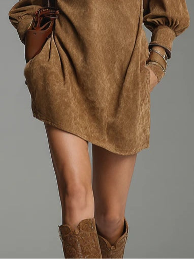 DELACROIX | Robe Courte Col Zippé pour Femme Claire