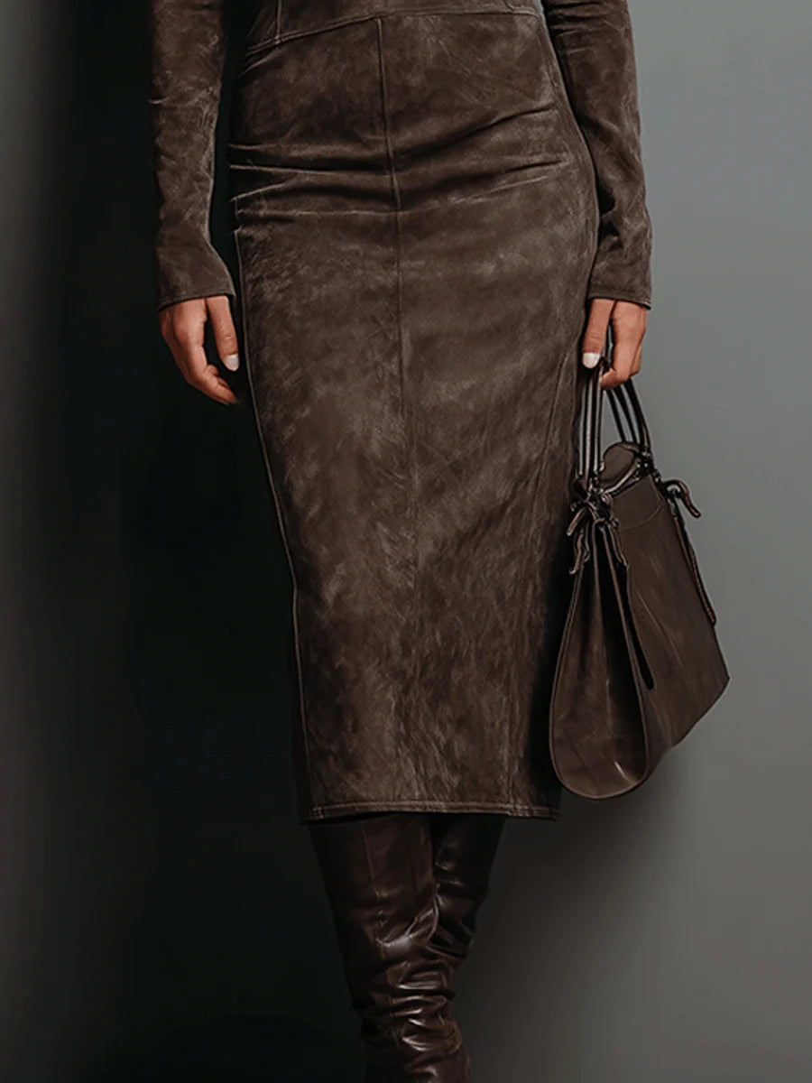 DELACROIX | Robe Droite Col Roulé pour Femme Nicole