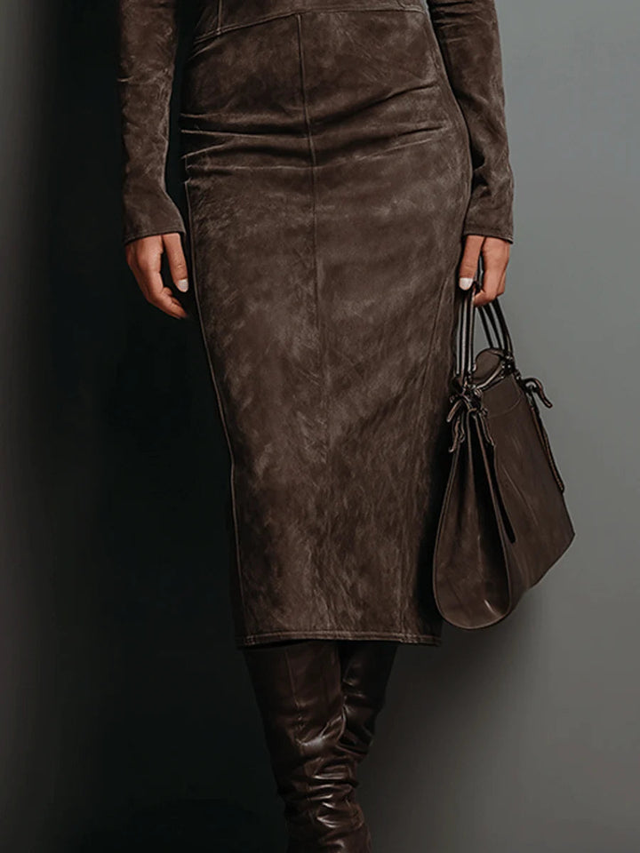 DELACROIX | Robe Droite Col Roulé pour Femme Nicole