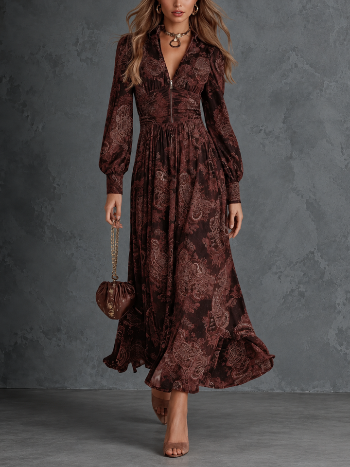 DELACROIX | Robe Longue Imprimé Paisley pour Femme Chloé