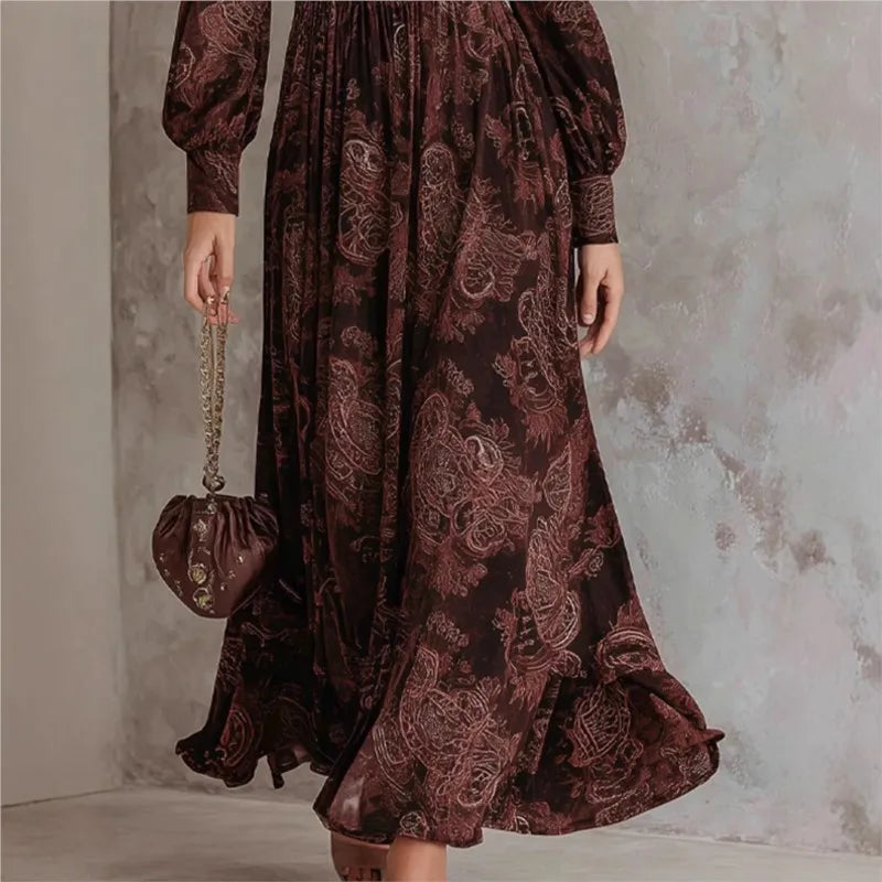 DELACROIX | Robe Longue Imprimé Paisley pour Femme Chloé