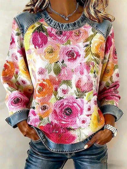 DELACROIX | Sweat Bouquet de Roses pour Femme Sandrine