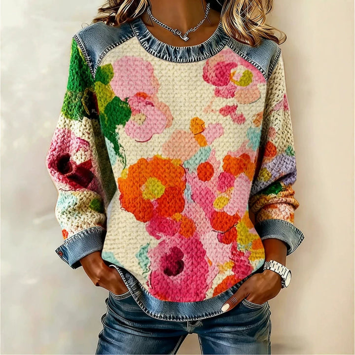 DELACROIX | Sweat Fleurs Aquarelle pour Femme Nathalie