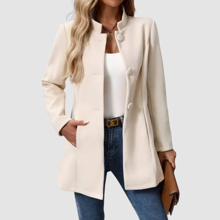 DELACROIX | Veste Col Montant Boutonnée pour Femme Isabelle