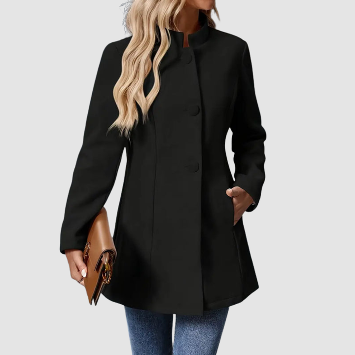DELACROIX | Veste Col Montant Boutonnée pour Femme Isabelle