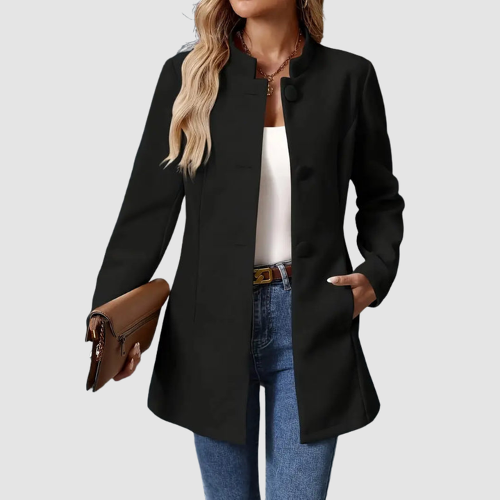 DELACROIX | Veste Col Montant Boutonnée pour Femme Isabelle