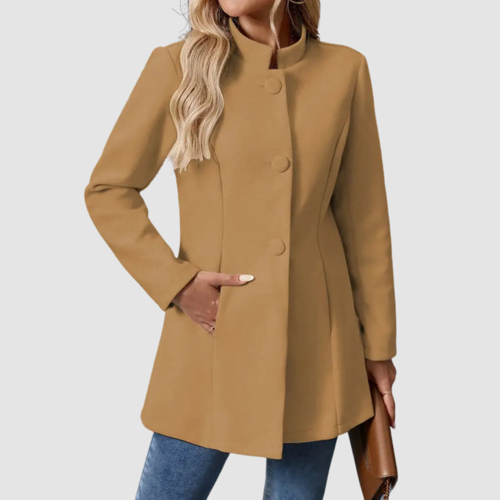 DELACROIX | Veste Col Montant Boutonnée pour Femme Isabelle