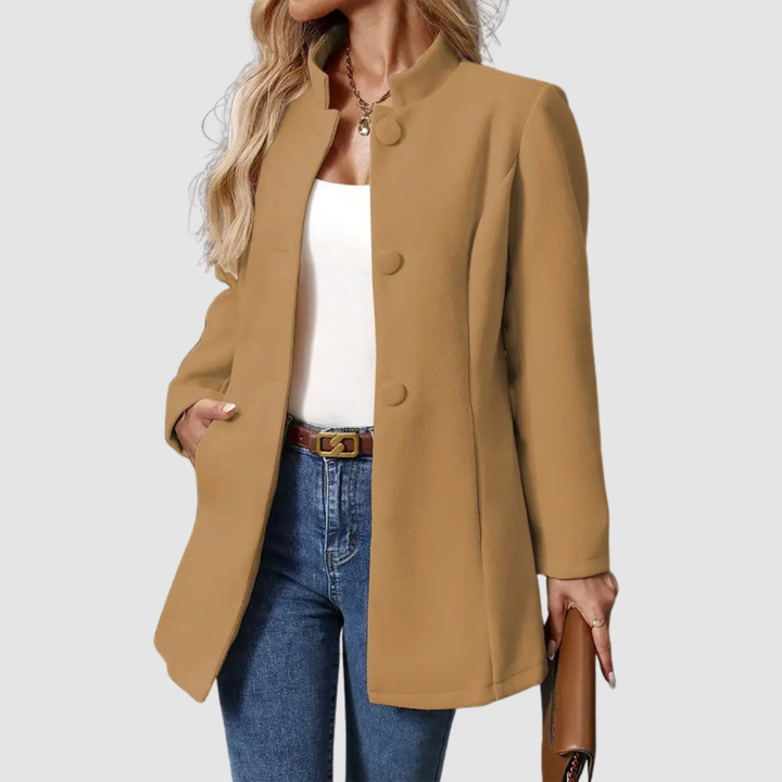 DELACROIX | Veste Col Montant Boutonnée pour Femme Isabelle