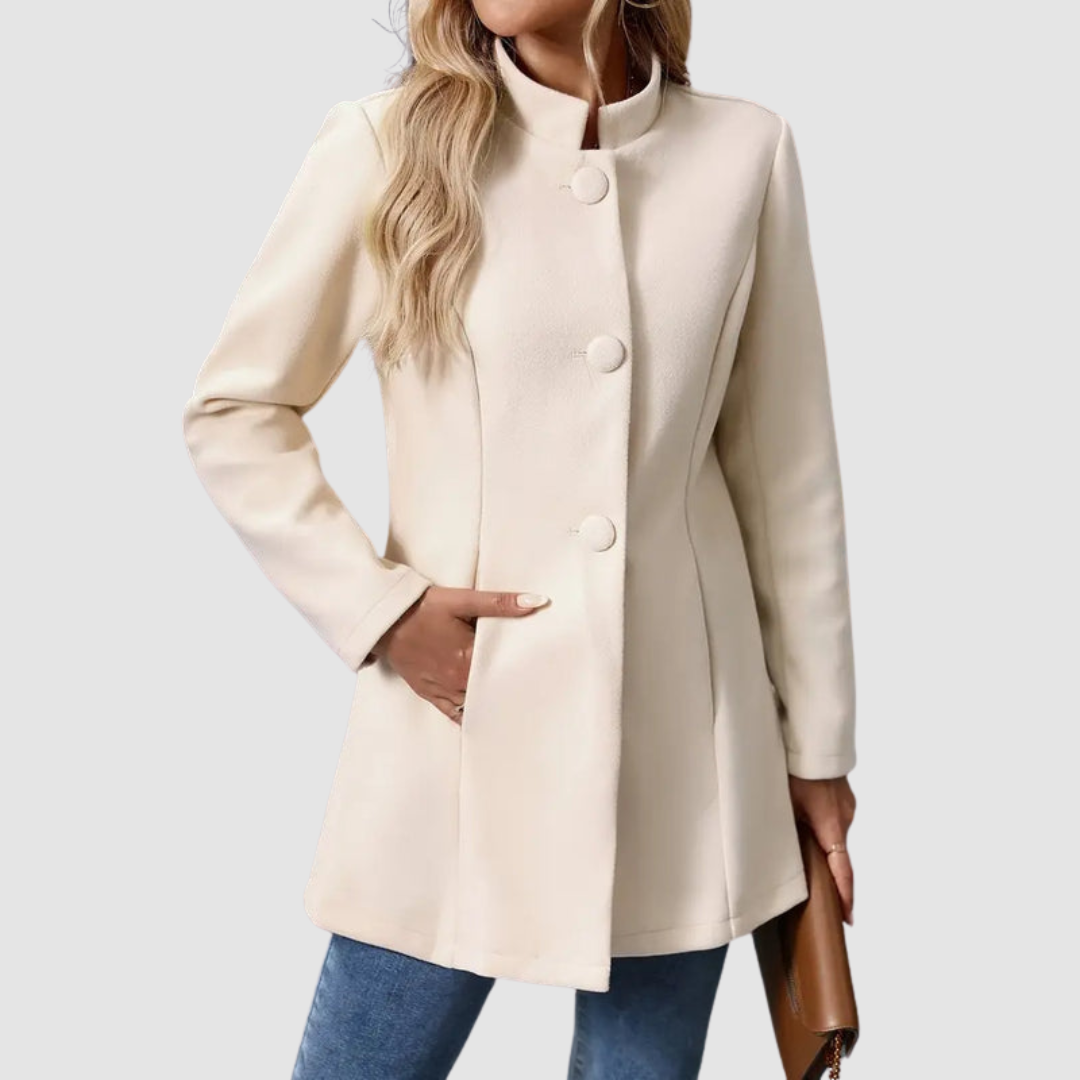 DELACROIX | Veste Col Montant Boutonnée pour Femme Isabelle