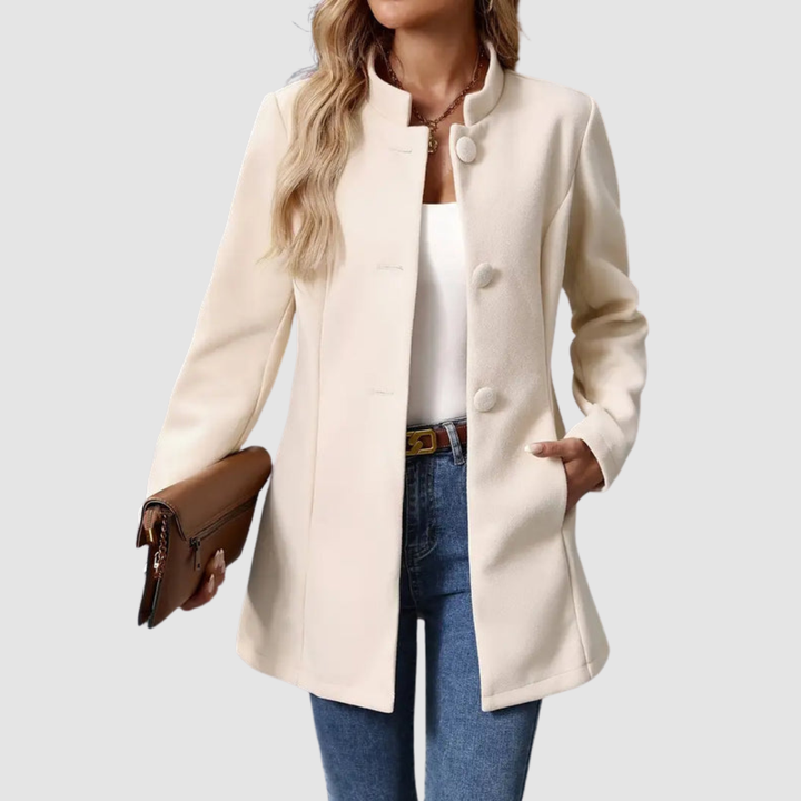 DELACROIX | Veste Col Montant Boutonnée pour Femme Isabelle