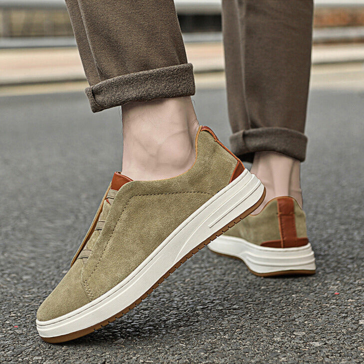 DELACROIX | CHAUSSURES SANS LACETS EN DAIM POUR HOMME