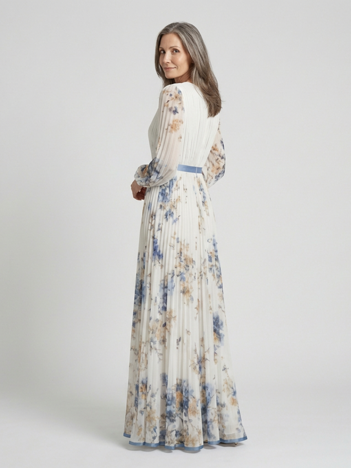 DELACROIX | Robe Maxi Fleurie à Manches Longues Lavinia
