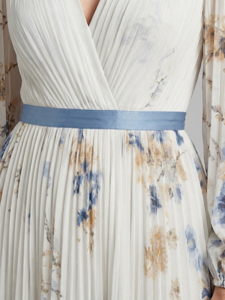 DELACROIX | Robe Maxi Fleurie à Manches Longues Lavinia