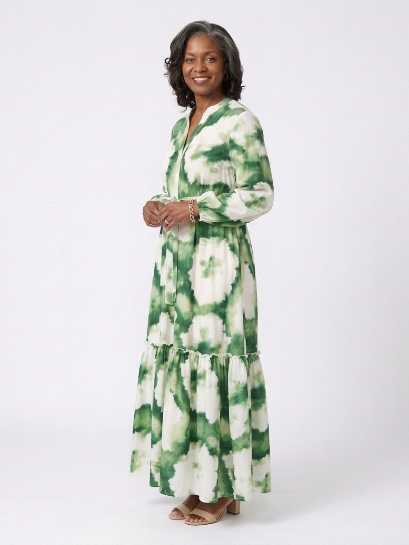 DELACROIX | Robe Maxi à Manches Longues Sabine