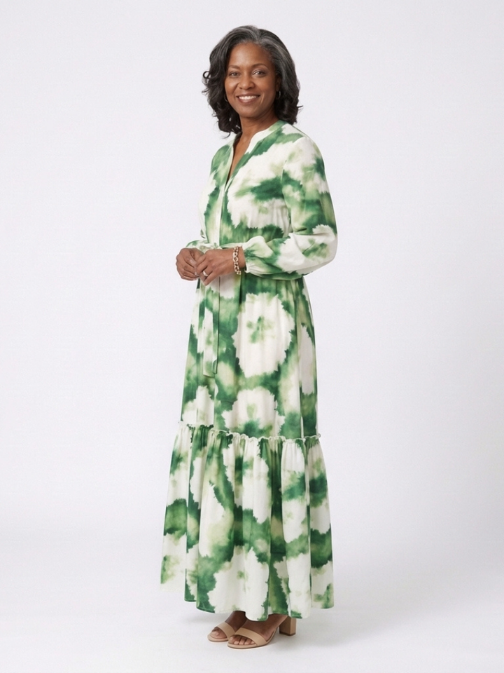 DELACROIX | Robe Maxi à Manches Longues Sabine