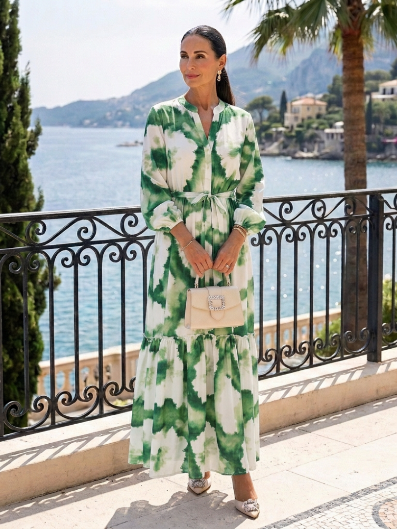 DELACROIX | Robe Maxi à Manches Longues Sabine