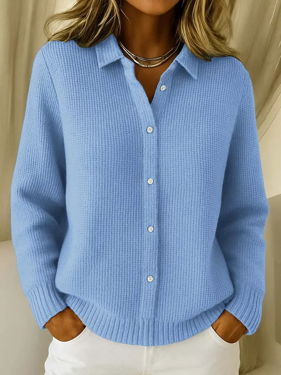 DELACROIX | Cardigan Maille Col Chemise Martine