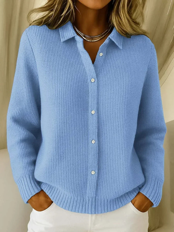 DELACROIX | Cardigan Maille Col Chemise Martine