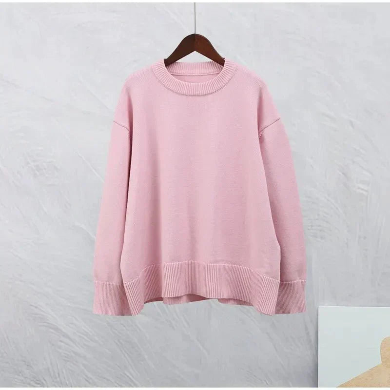 DELACROIX | PULL ROSE À MANCHES LONGUES
